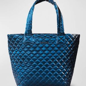 MZ Wallace Metro Deluxe Medium Metallic Tote Bag